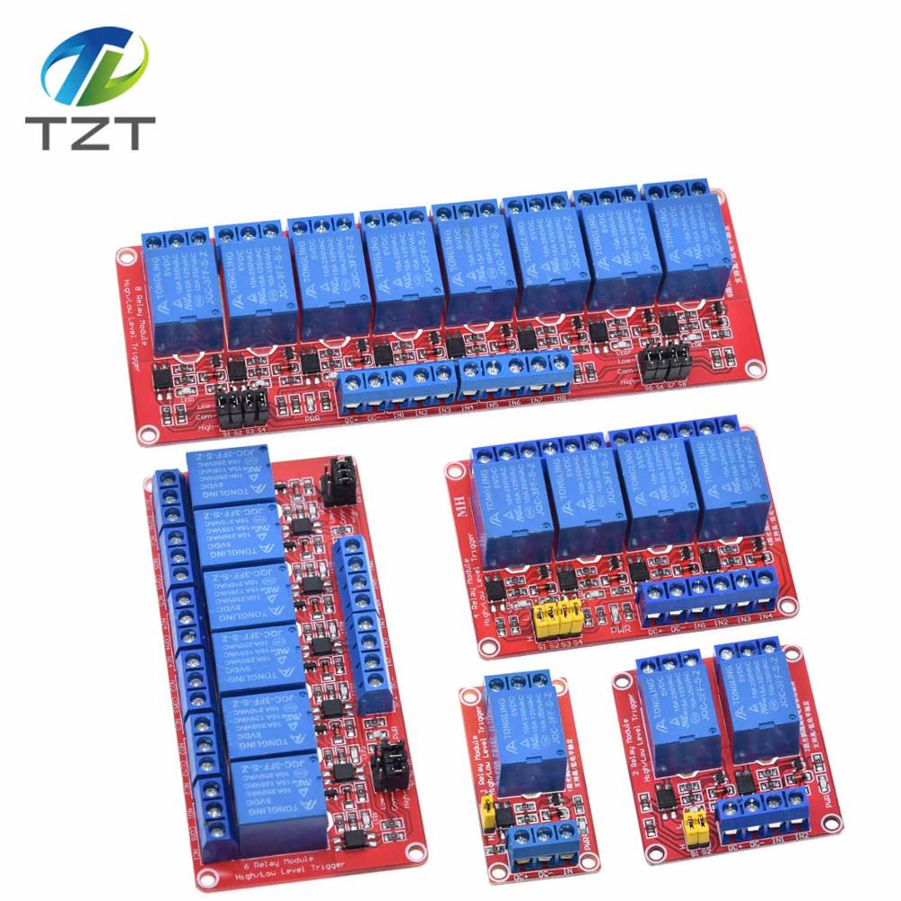 Relay 8 Channel Board - DIYTZT 1 pz Modulo Relè a