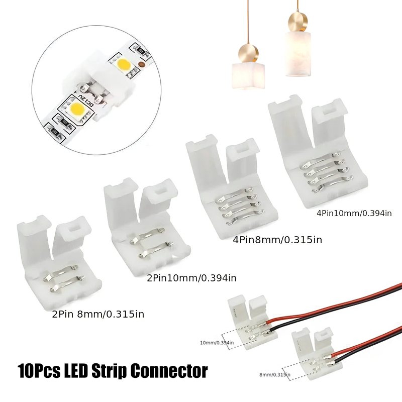 Rgb Led Matrix 8X8 - 10 pz Connettore Striscia LED 8MM