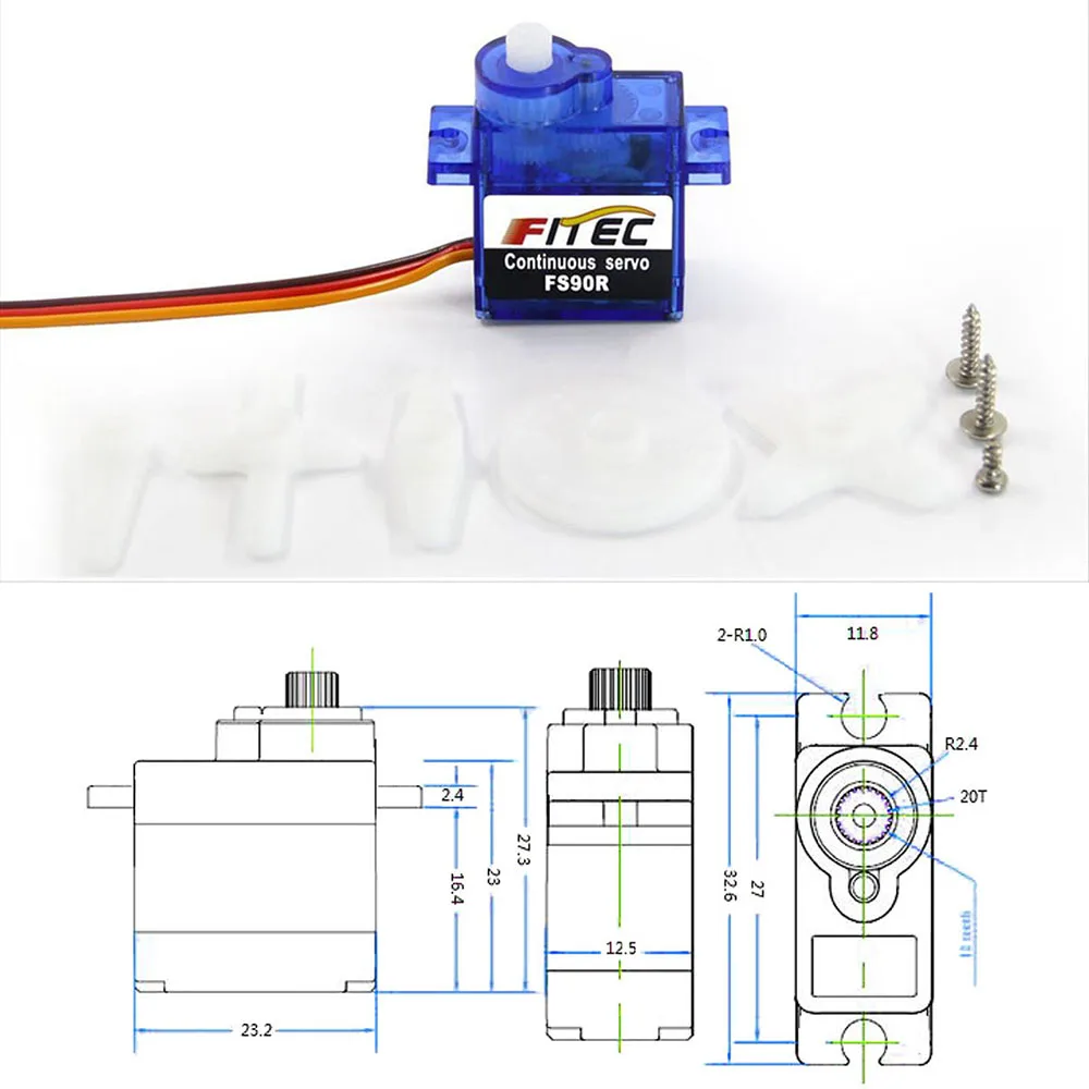 Feetech Mini FS90R Micro Servo - Diy Automation recensione e prezzo