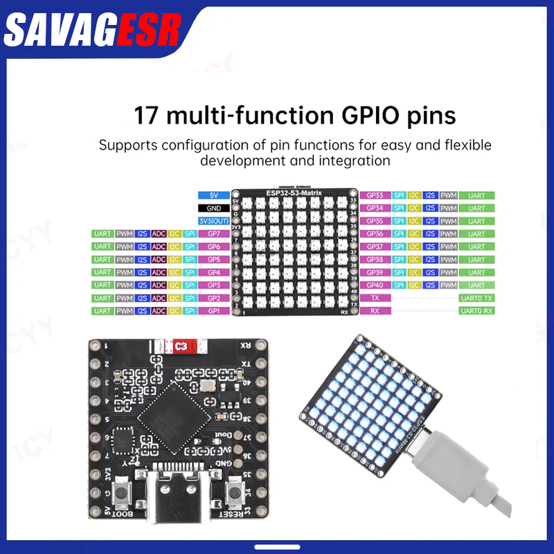 Scheda di Sviluppo Mini ESP32- - Rgb Led Matrix 8X8 recensione e prezzo