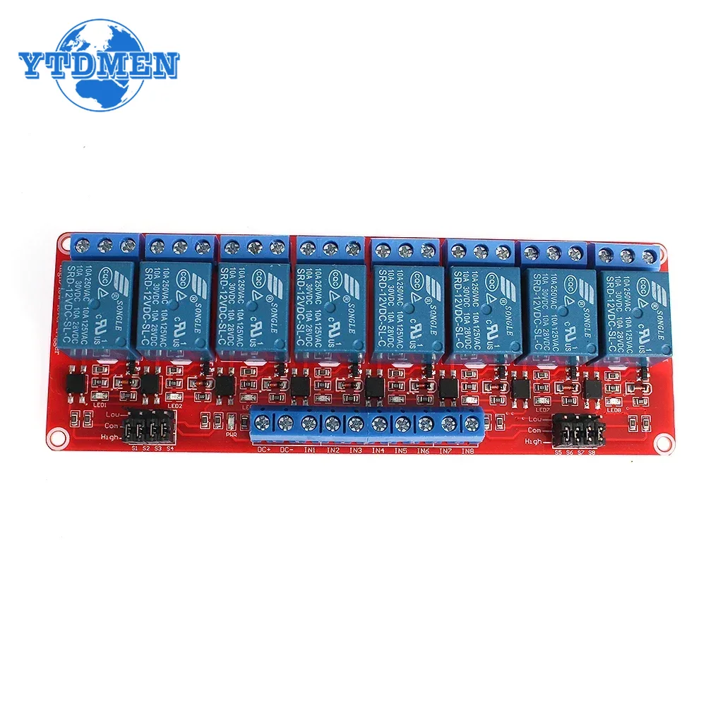 1PCS Modulo Relè 5V 12V 24V 1  - Relay 8 Channel Board recensione e prezzo