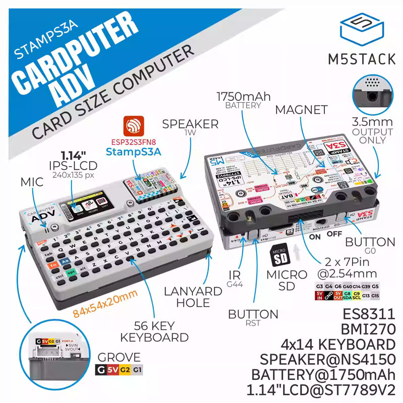M5Stack Cardputer Adv Computer - Iot Diy Home Automation recensione e prezzo